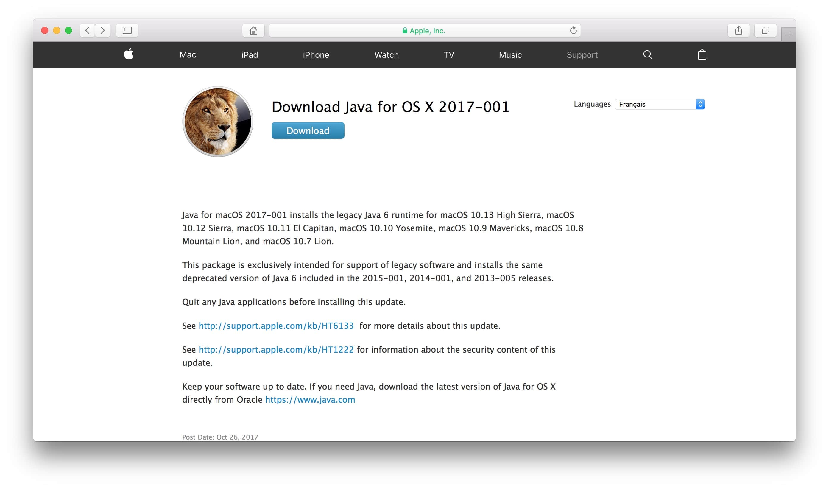 Java Mac Os High Sierra Download